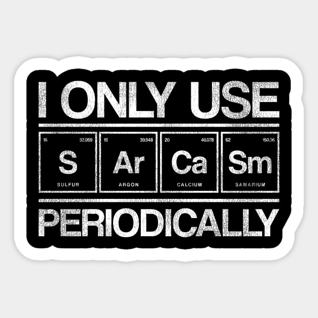 Science Retro Periodic Table Biology Sticker by shirtsyoulike